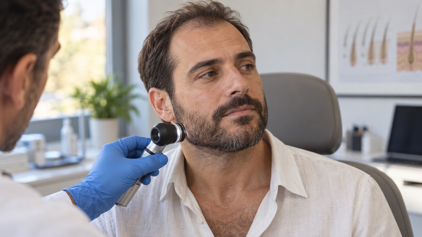 Valoración del pelo de barba y pecho como posibles zonas donantes de un injerto capilar